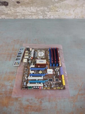 MSI X58 PRO CORE i7, 12GB I/O PLATE COMBO !!!!!!! - Image 1 of 4