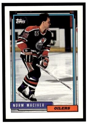 1992 Topps #96 Norm Maciver - Edmonton Oilers - Image 1 of 2