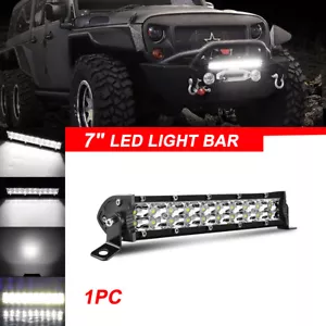 7"inch LED Work Light Bar Flood Spot Combo Beam For Chevy Colorado Spark Truck - Picture 1 of 12