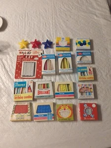 Lrg. Lot Vintage Birthday Candles,Twilite, Gurley, Candle-lite, Happy Home, More - Picture 1 of 12