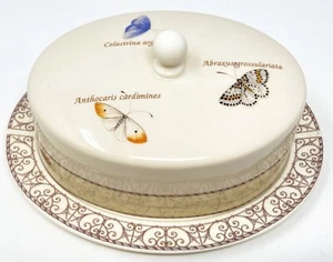 Wedgwood Sarahs Garden Queensware ovale Butterdose mit Deckel Käsekuppel 1997 - Bild 1 von 9