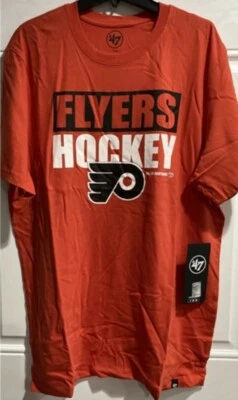 Philadelphia Flyers NHL Men's T-Shirt orange '47 Brand New hockey short sleeve - Image 1 of 3