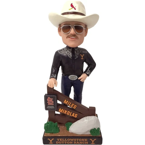 St. Louis Cardinals Miles Mikolas Yellowstone Theme Bobblehead 6/29  "IN HAND" Cover
