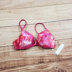 NEW B Swim Bikini Top Womens Medium Pink Swimsuit Padded Beach Strap Ladies - Picture 1 of 7