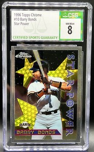 1996 Topps Chrome Star Power Barry Bonds CSG 8 NM/MT Giants Card #10