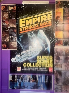 Vintage Star Wars Burger King Super Scene Collection Booklet (4) Stickerstreifen - Bild 1 von 4