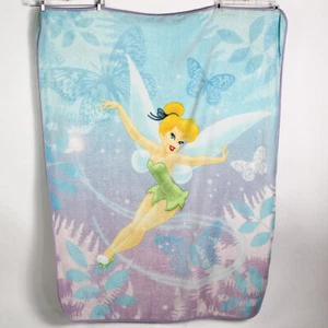 Disney Fairies Tinker Bell Fleece Blanket Polyester Purple/Aqua 50" x 62" - Picture 1 of 5