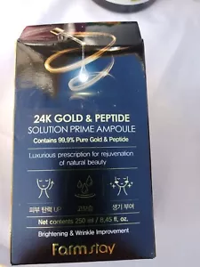 FARM STAY 24K Lampadina Prime Gold & Peptide Solution 250 ml - Foto 1 di 1