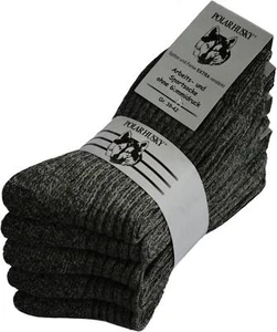 5 Paar melierte Norweger-Socken mit Frotteesohle und Schafwolle - Bild 1 von 5