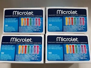 Microlet Farbige Lanzetten 4 X 100