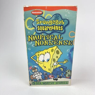 Nickelodeon Spongebob Squarepants Nautical Nonsense VHS 2002 - Image 1 of 4