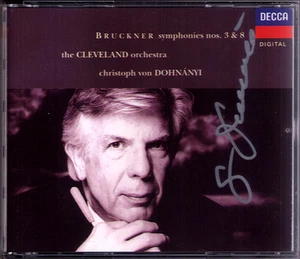 Christoph von DOHNANYI Signed BRUCKNER Symphony No.3 & 8 Cleveland Orchestra 2CD - Bild 1 von 1