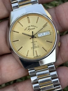 Vintage West End Swiss Made Automatic Analog Day/Date Men's Wrist Watch stylish - Picture 1 of 19