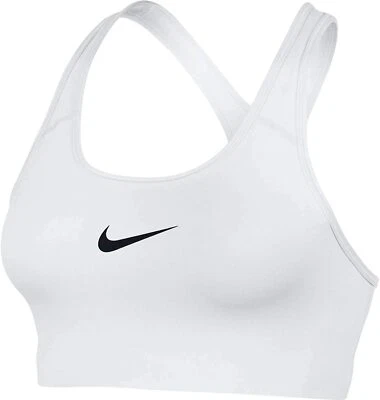 NEW! NIKE [XXL] Women DRI-FIT Medium Support Sports Bra-White BQ0972-100 - Image 1 of 2