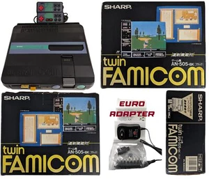 Sharp FAMICOM TWIN AN-505BK (BOXED-NEW BELT-SERVICED) (ONLY Japan EDITION) - Imagen 1 de 11