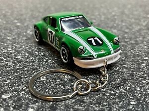 Fits 1971 Porsche 911 Keychain Green Hot Wheels Matchbox