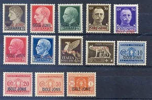 SELLOS ITALIANOS DE GRECIA 1941 (1929-1942) CON "ISOLE JONIE", Nº1-13 (13), VL, MNH - Imagen 1 de 1