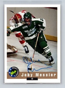1992 Classic Draft Picks Auto Joby Messier Auto Hockey Card Autograph Rookie - Picture 1 of 2
