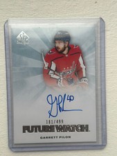 2021-22 SP Authentic 2011-12 Retro Future Watch Auto #RFWA-GP Garrett Pilon /499