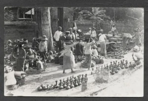 Bali EFA rppc Market Pot Pottery Indonesia 1920s - Picture 1 of 1