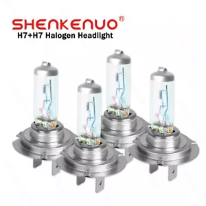 For Mercedes-Benz C250 C300 C350 - 4PC Headlight High & Low Beam Halogen Bulbs - Picture 1 of 9