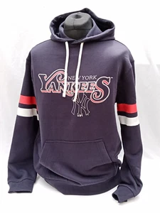 New Era New York Yankees Black Hoodie Men's Navy - Size Medium - Picture 1 of 6