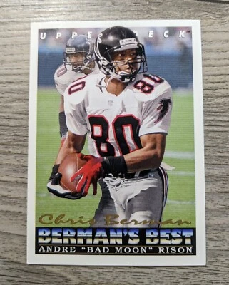 ANDRE RISON 1993 Upper Deck Berman's Best #440.  FALCONS - Image 1 of 2