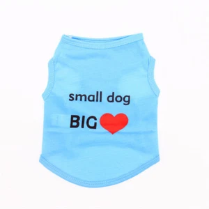 Pet Dog Clothes T Shirt Vest Clothing Puppy Cat Cute Printed Costume Apparel  - Picture 1 of 13