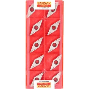 10 SANDVIK VBMT 160408-UM - H13A CNC Drehmaschine unbeschichtet Hartmetall-Dreheinsätze - Bild 1 von 12