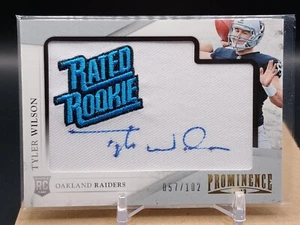 2013 Panini Prominence Rated Rookie Patch Auto #195 Tyler Wilson /102 - Bild 1 von 1