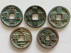 5Pcs Collect Ancient Coins China Old Dynasty Bronze Coins Currency Cash