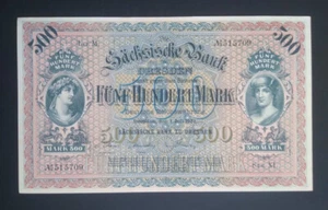 Deutschland 500 Mark 1922 aUNC+ - Bild 1 von 2