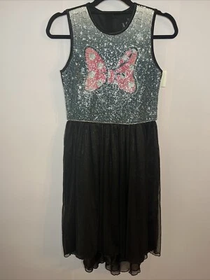 Disney Minnie Mouse Niñas Vestido XL Tul Tutú Vestido Vacaciones Lentejuelas Vestir Foto 1 de 4