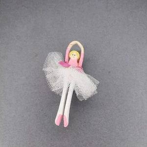 Pink Ballerina Hat Jacket Pinback Pin - Picture 1 of 2