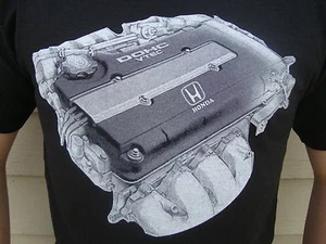 Honda Integra Civic Acura B-Series Engines T-Shirt.JDM DOHC VTEC new rare - Picture 1 of 2