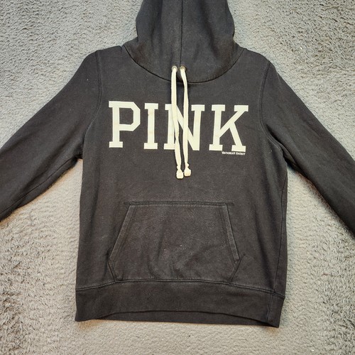 UNDERCOVER ROSA Victoria’s Secret Felpa con Cappuccio Donna Pullover Medio Felpa Spell Out