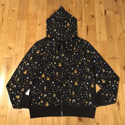 A BATHING APE (BAPE) Felpa con cappuccio e zip intera BABY MILO taglia L A scimmia da bagno BAPE full zip Ape Vape