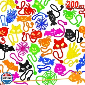 200PCS Halloween Sticky Hands Party Favors Treats Bags Toys for Kids,Bulk Hal - Picture 1 of 5