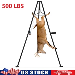 500 Pfund Kapazität Stativ Hebezeug Hirsch Aufhänger Hebebühne höhenverstellbar 360° schwenkbar - Bild 1 von 7