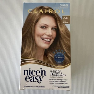 Clairol Nice N Easy 7CB Cool Biege Blonde Permanent 1 Application Hair Colour - Picture 1 of 11