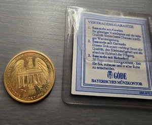 .ünze Deutsche Einheit Vergoldet - Bild 1 von 2