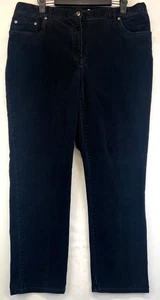 Ruby Rd. Favorites Corduroy Pants - Womens Size 14P - Black - Straight (4282) - Picture 1 of 16