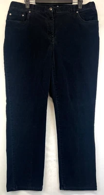 Ruby Rd. Favorites Corduroy Pants - Womens Size 14P - Black - Straight (4282) - Image 1 of 4