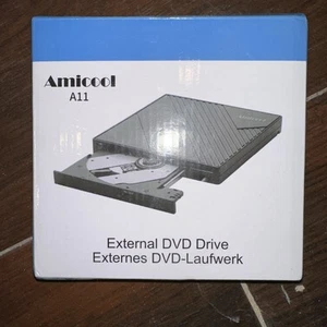 Amicool A11 Light Portable Mobile External DVD Drive USB-C & USB-A - Photo 1/2