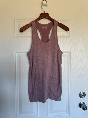 Camiseta sin mangas Zyia Active larga sin costuras jaspeada roja/rosa M Foto 1 de 4