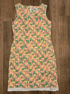 Lilly Pulitzer Size 8 Sleeveless Shift Dress Citrus Fruit Green Pink Yellow  - image 1 of 4