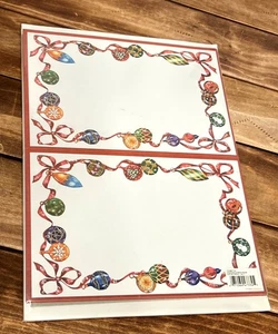 Geographics Ornaments & Ribbon Christmas Invitation Card Set 24ct With Envelopes - Picture 1 of 5