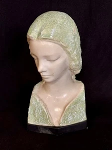 Vintage Mid Century Modern MARBLE BUST SCULPTURE VINCENT GLINSKY Artist - Picture 1 of 15