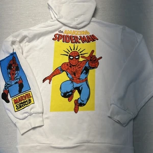 The Amazing Spider-Man Comic Printed Both Sides Youth 14/16 Sweatshirt - Picture 1 of 3