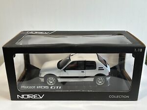 NOREV 184851 Peugeot 205 GTI Blanc 1991 1/18 Voiture Miniature Collection